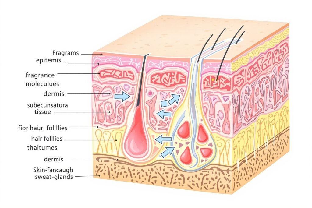Fragrance Behavior on Human Skin