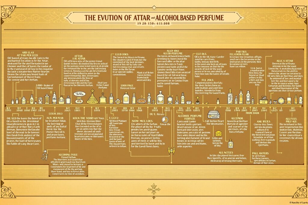 Timeline – Evolution of Attar and Perfume