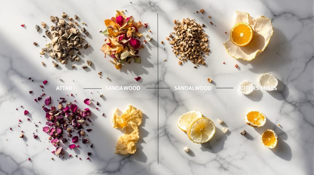 Raw material composition